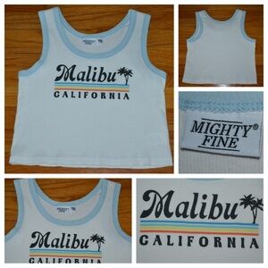 Youth girls Mighty Fine tropical Malibu California tank, size XL